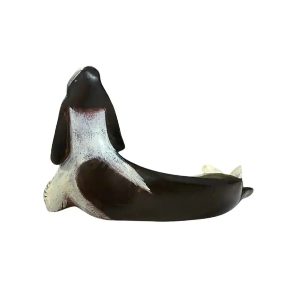 Springer Spaniel Figurine by Lynda Pleet Black & White Figurine